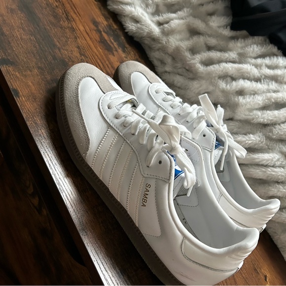 Adidas White and Brown Sneakers - SAMBA - Picture 4 of 5